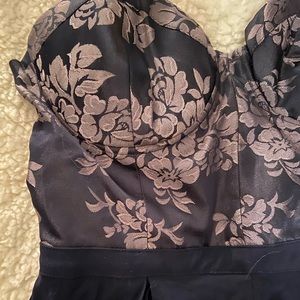 Tobi Strapless Floral Romper